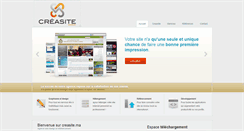 Desktop Screenshot of creasite.ma